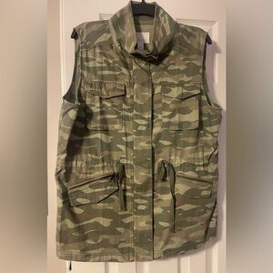 Camouflage Sleeveless Utility Vest